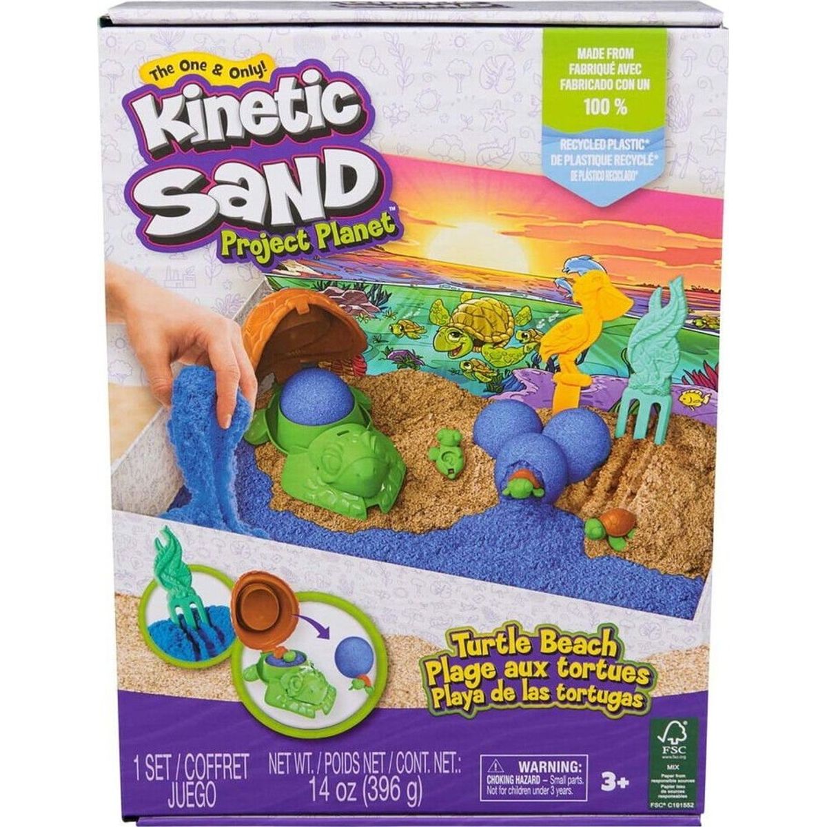 Kinetic Sand - Project Planet - Skildpaddestrand Sæt