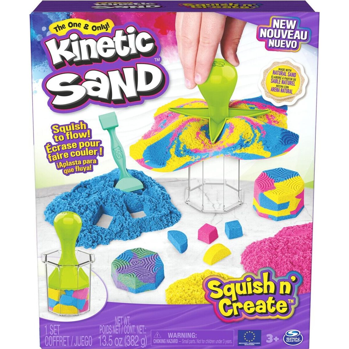 Kinetic Sand Sæt - Squish N' Create - Legesand