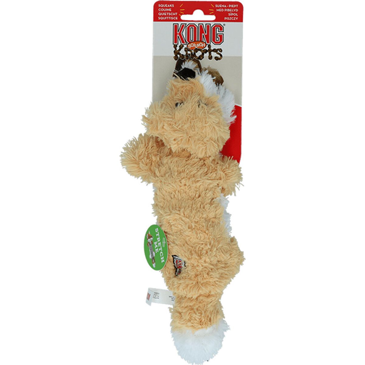 Kong - Scrunch Knots Ræv Bamse Til Hund - 26 Cm