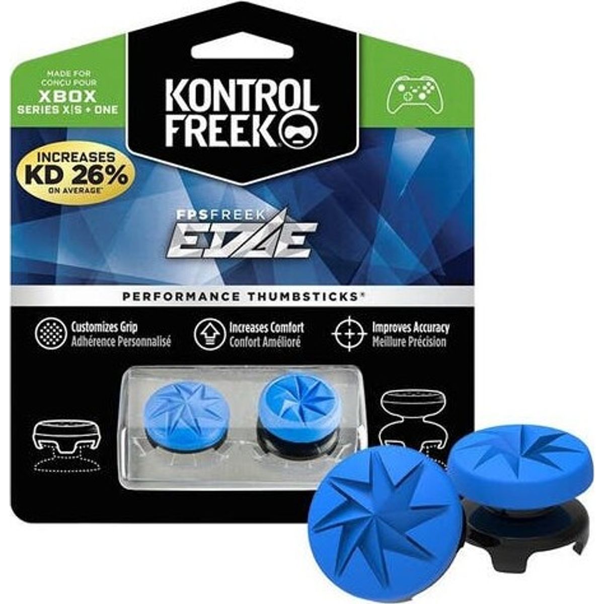 Kontrolfreek - Fps Freek Edge Thumbsticks Til Xbox X/s/one - Blå