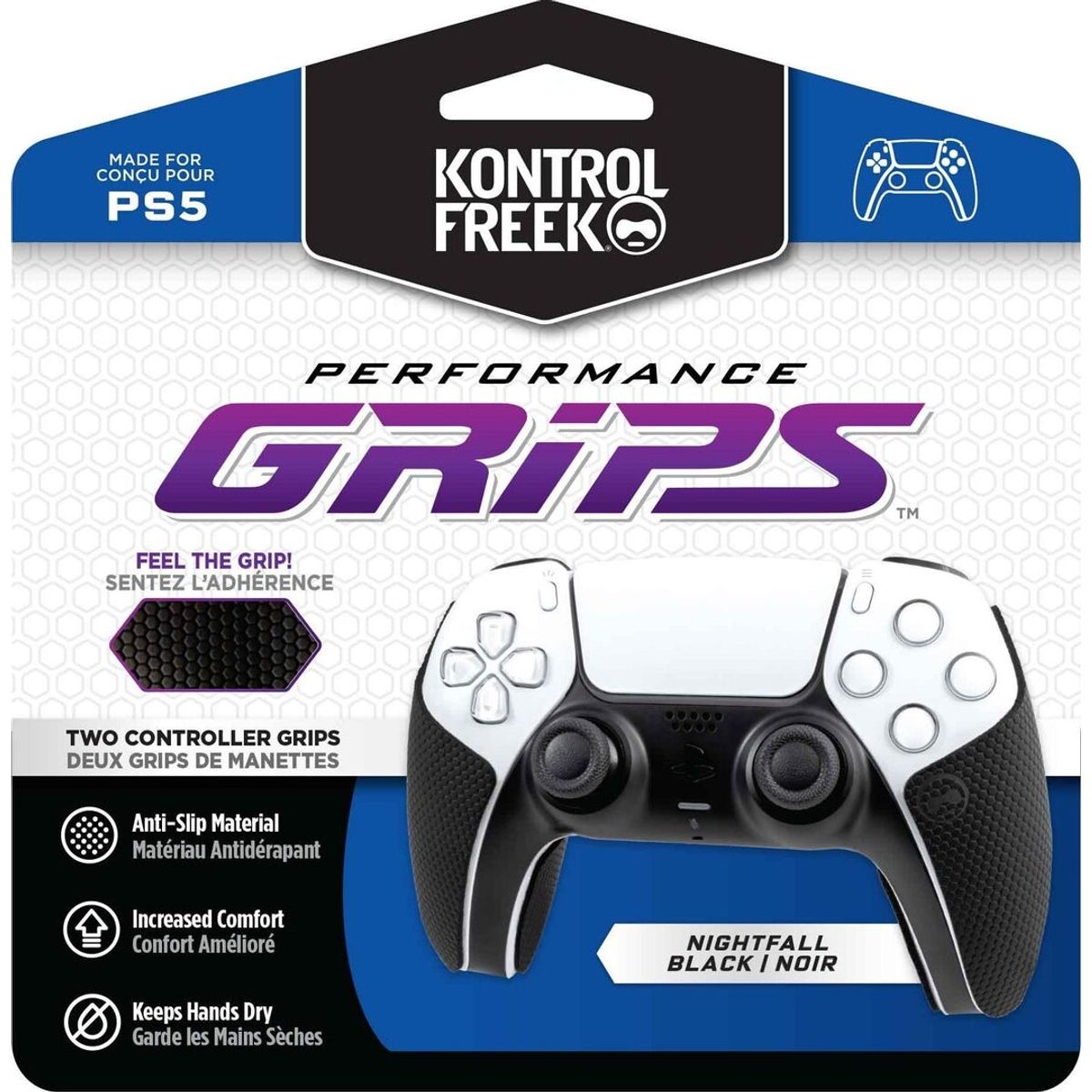 Kontrolfreek - Performance Grips Til Ps5 - Sort