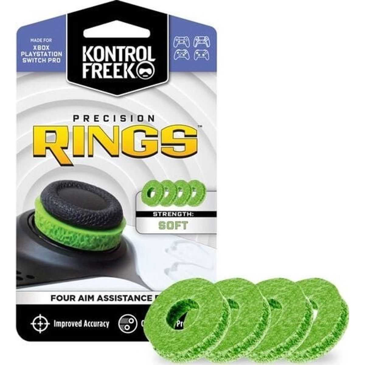 Kontrolfreek - Precision Rings Til Xbox, Playstation Og Switch Pro - Soft