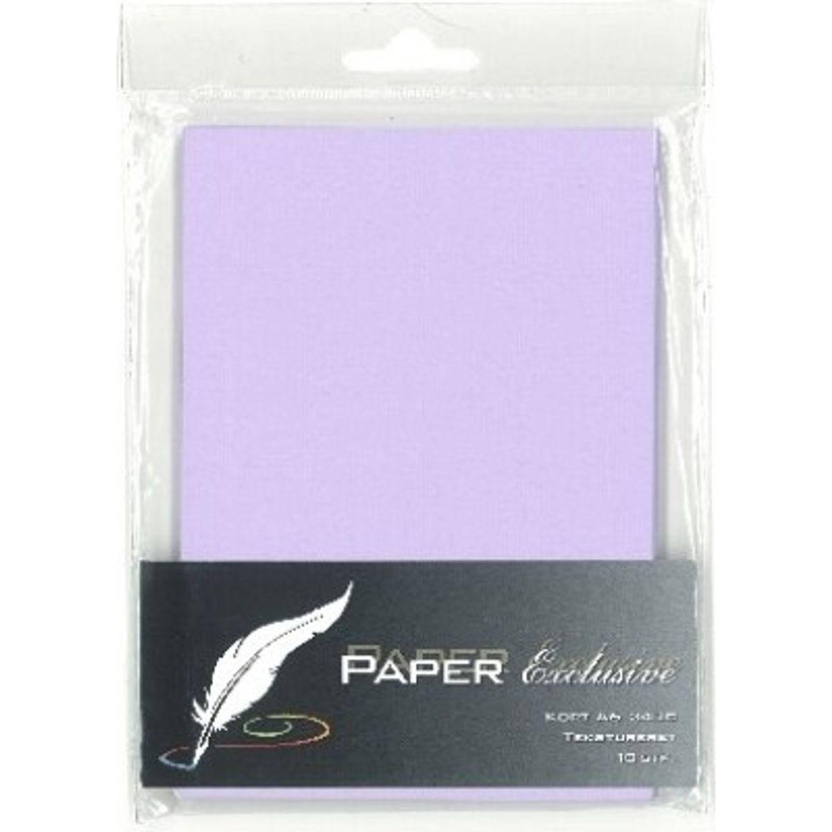 Paper Exclusive - Kort - A6 - 240g - Violet Tekstureret - 10 Stk.