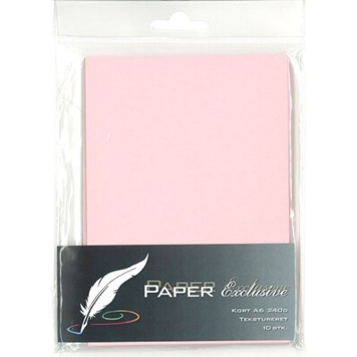 Paper Exclusive - Kort - A6 - 240g - Blossom Tekstureret - 10 Stk. - 934 - Paper Exclusive