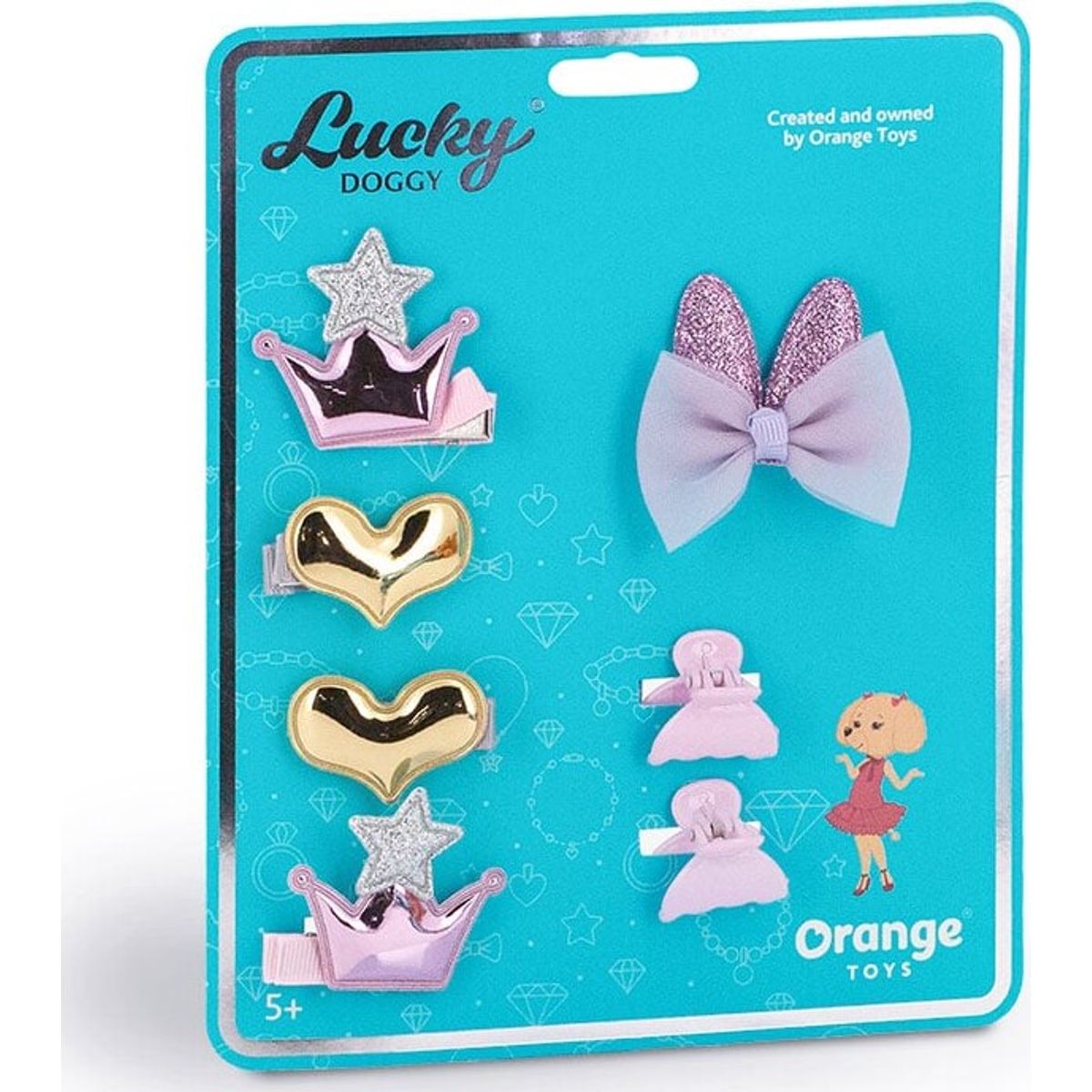 Lucky Doggy - Hair Accessories Hearts And Crown - (ot-lda5012)