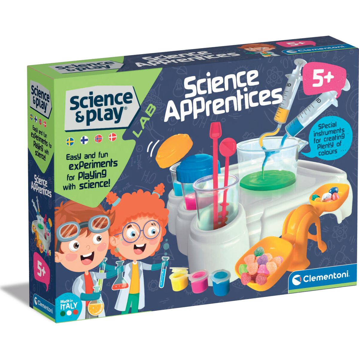 Clementoni - Kemisæt Til Børn - 5 år - Science & Play