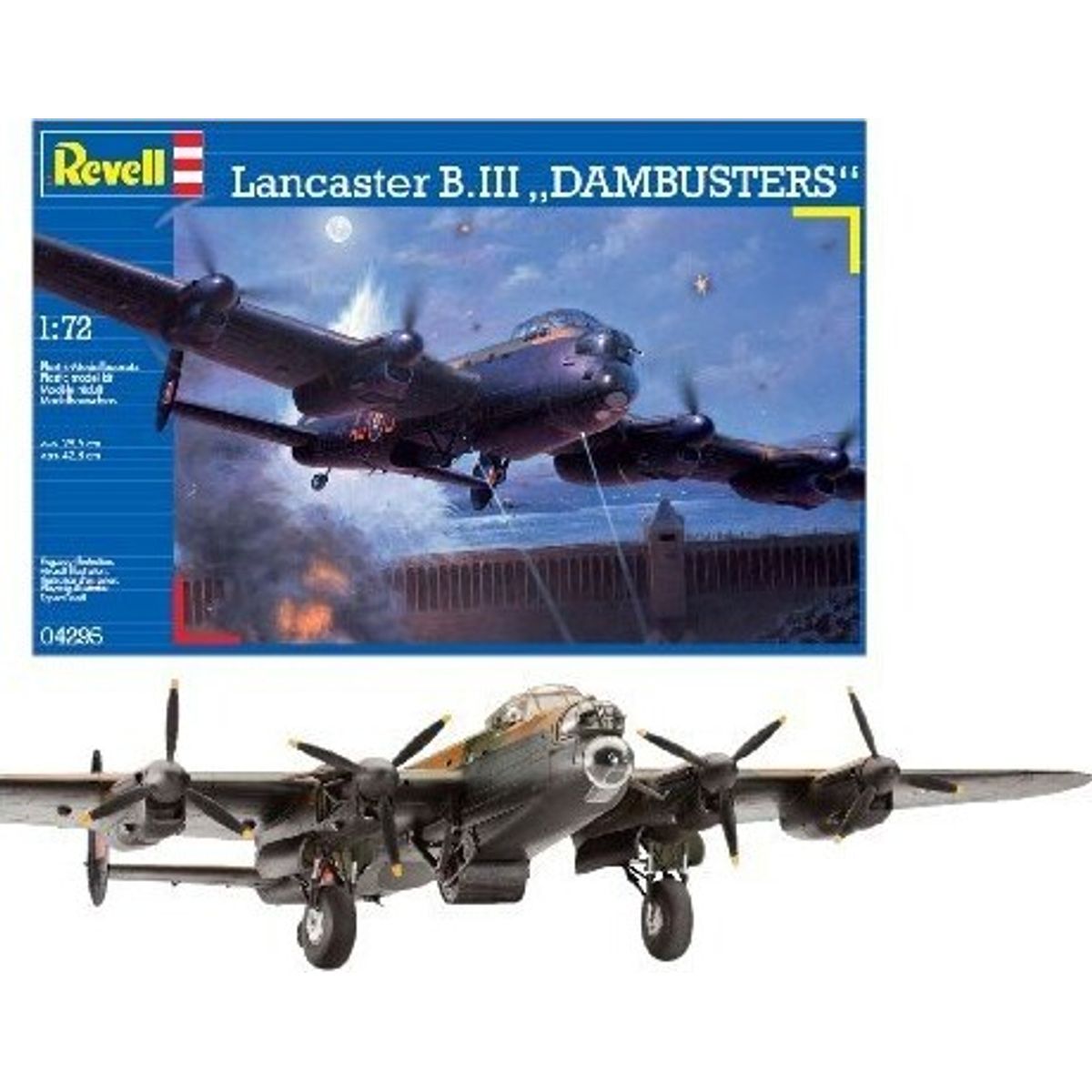 Revell - Lancaster B.iii Dambusters Fly Byggesæt - 1:72 - 04295