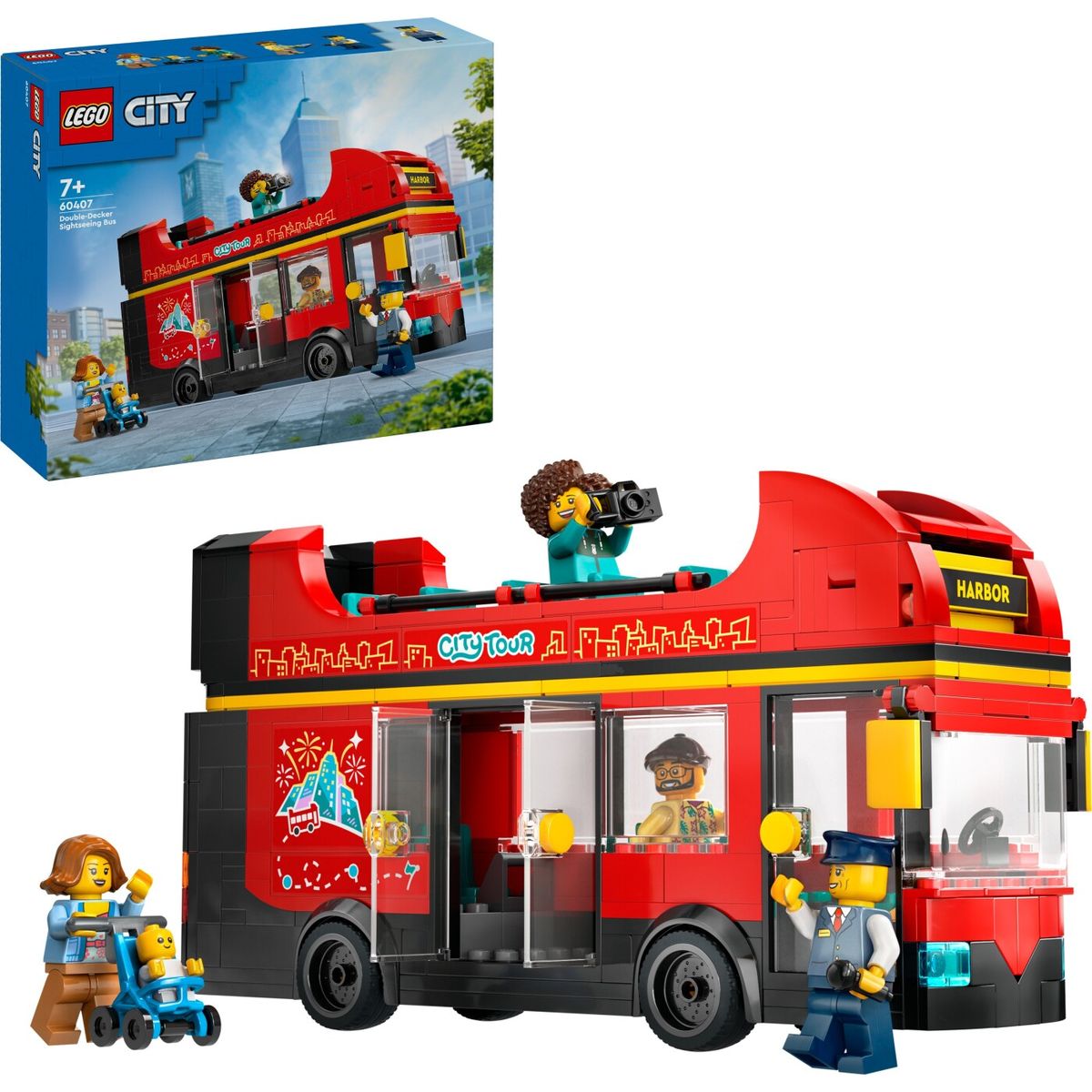 Lego City - Rød Dobbeltdækker Turistbus - 60407