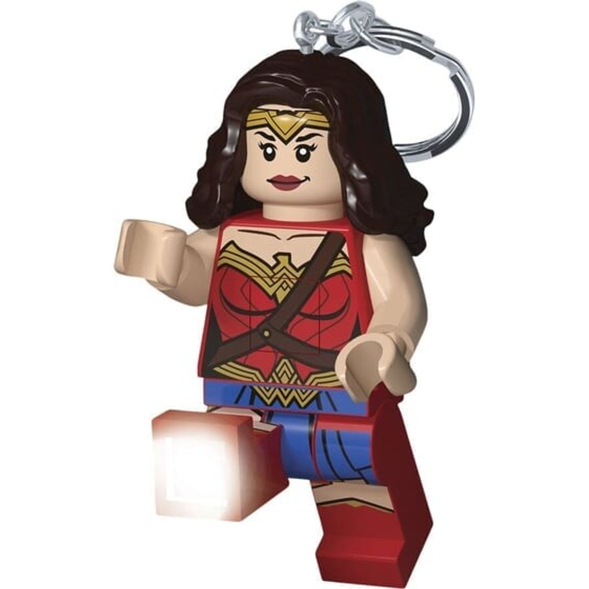 Lego - Nøglering Med Lys - Wonder Woman - Dc Comics