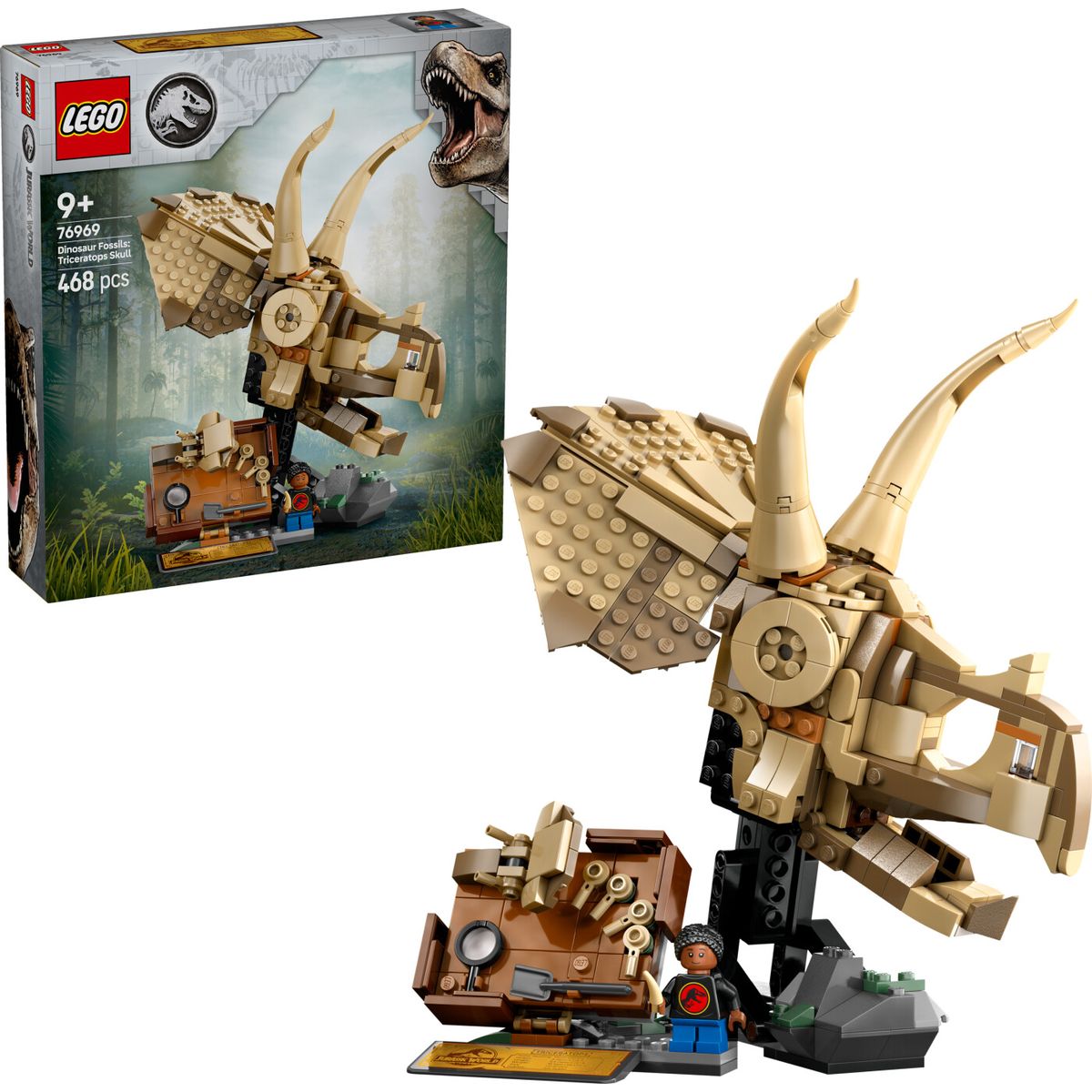 Lego - Jurassic World - Dinosaurfossiler: Triceratops-kranium (76969)