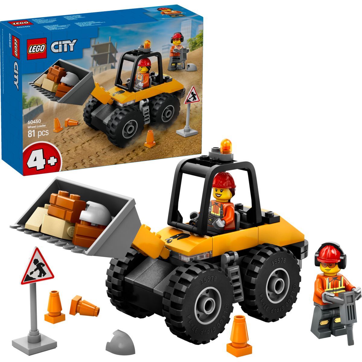 Lego City - Gul Gummiged - 60450