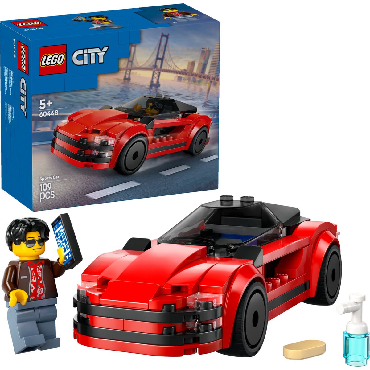 Lego City - Rød Sportsvogn - 60448