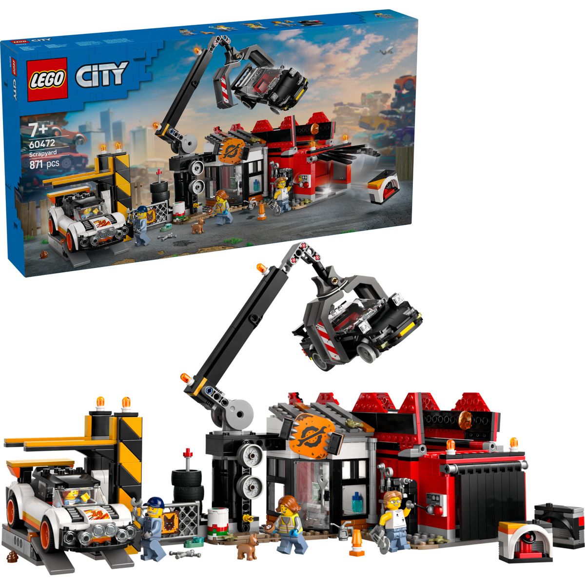 Lego City - Skrotplads Med Biler - 60472