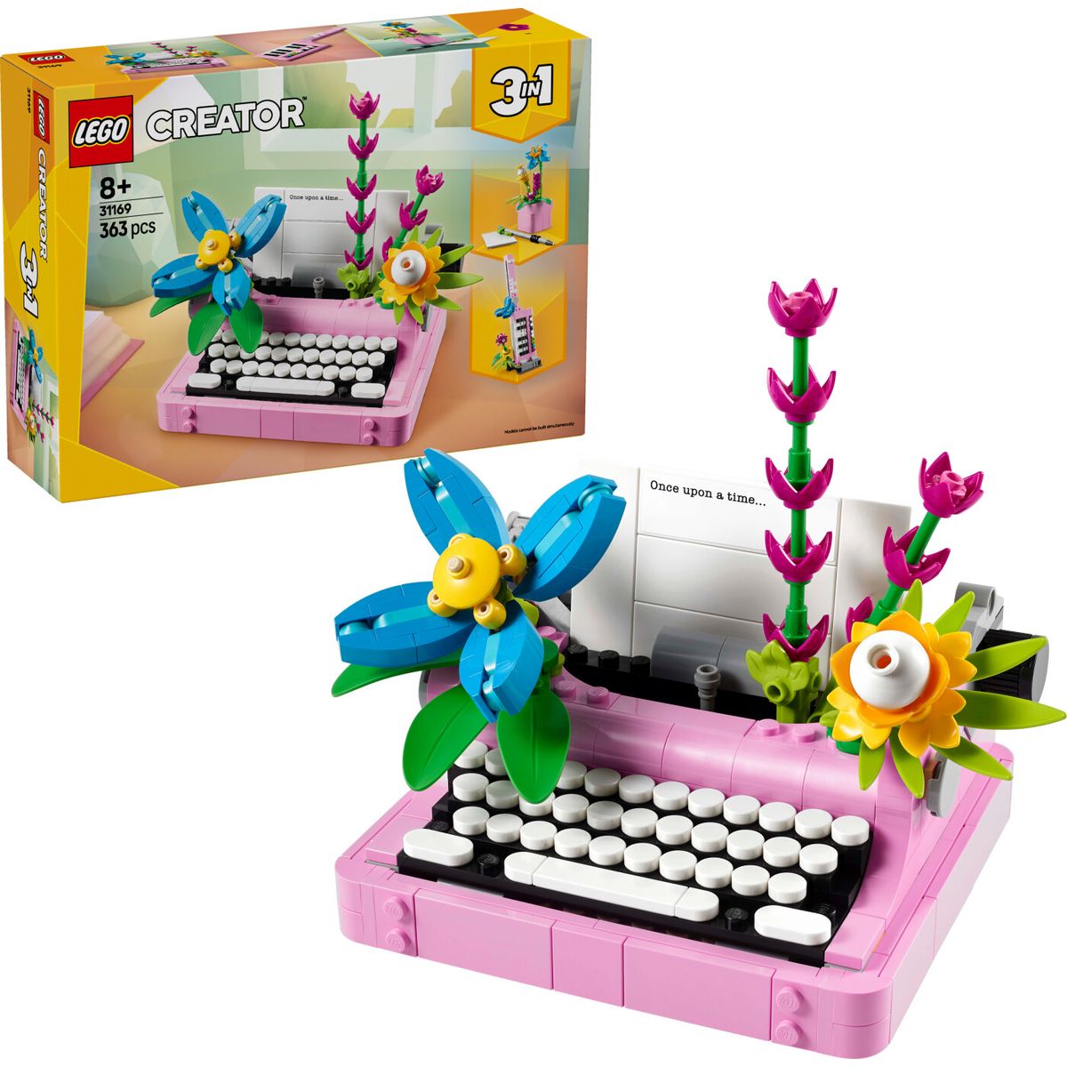 Lego Creator 3-in-1 - Skrivemaskine Med Blomster - 31169