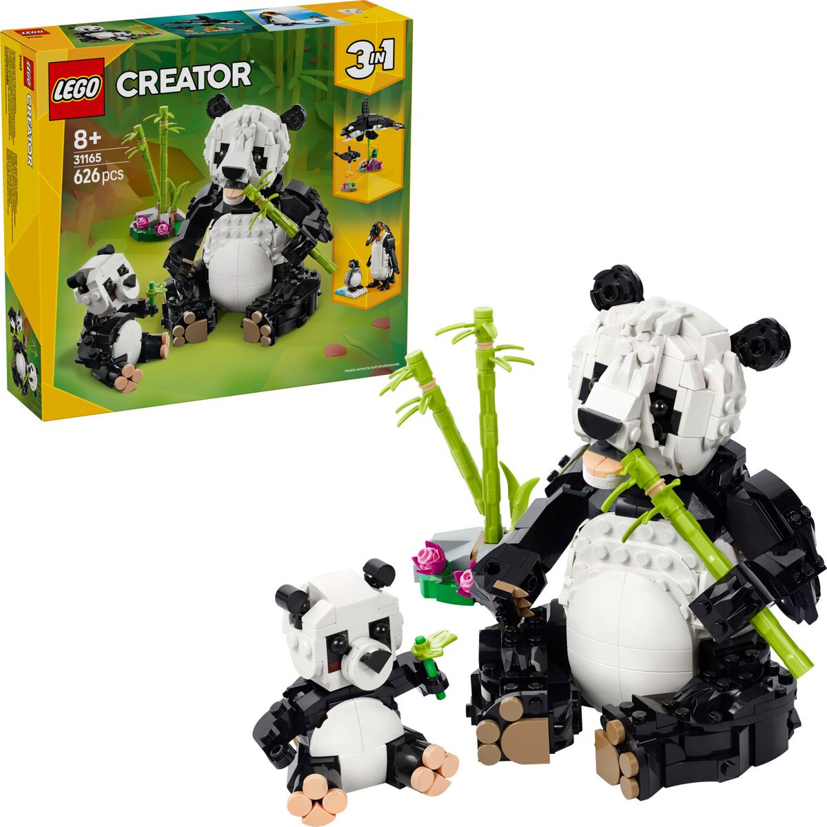 Lego Creator 3-in-1 - Vilde Dyr - Pandafamilie - 31165