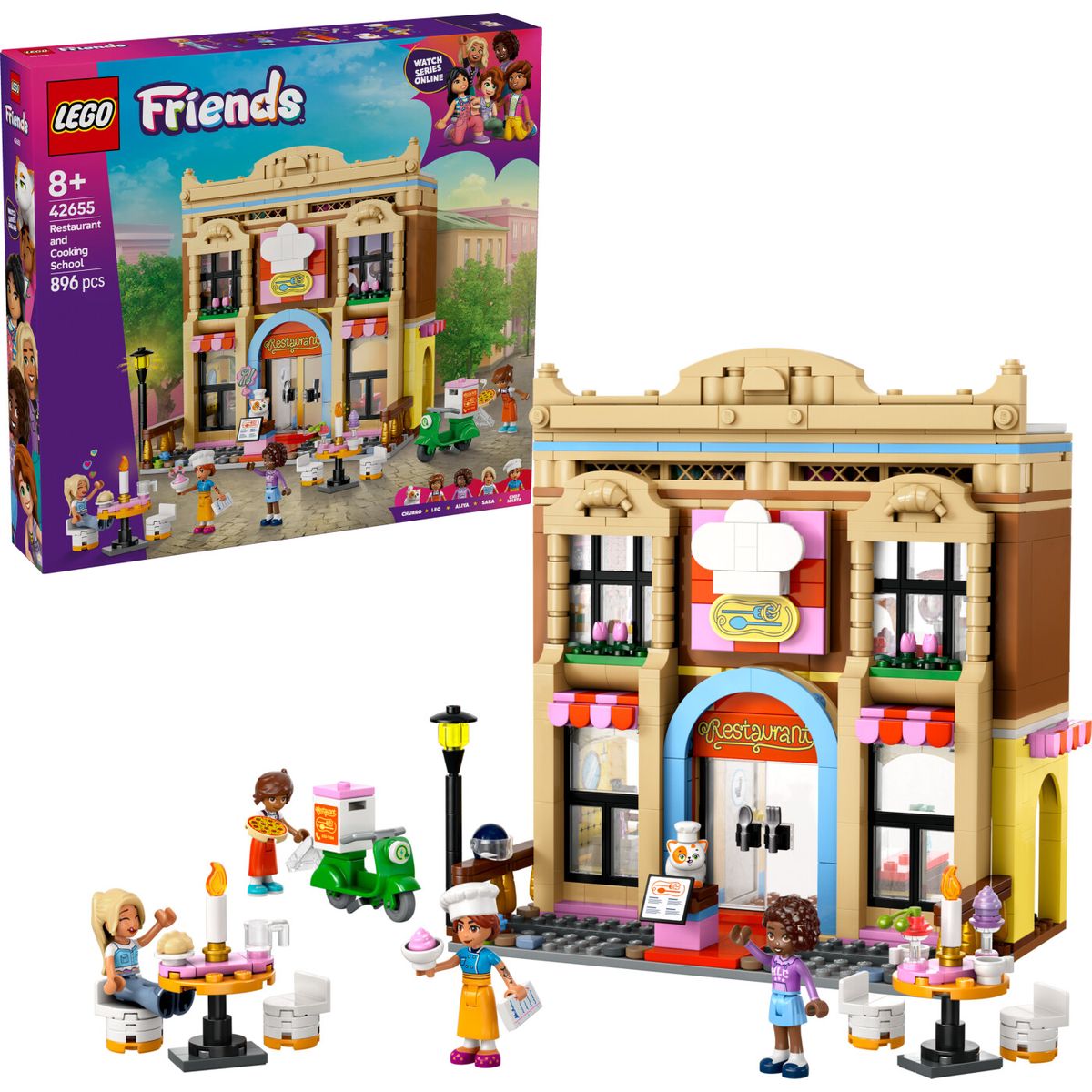 Lego Friends - Restaurant Og Kokkeskole - 42655