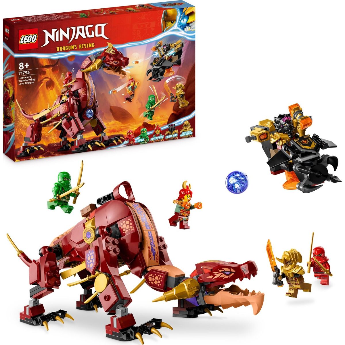 Lego Ninjago - Forvandlings-lavadragen Heatwave - 71793