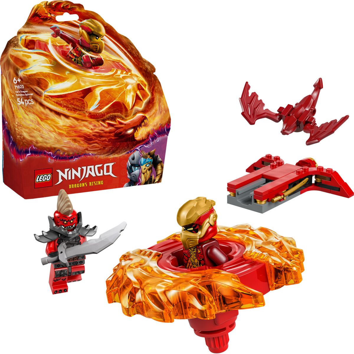 Lego Ninjago - Kais Drage Spinjitzu-spinner - 71823