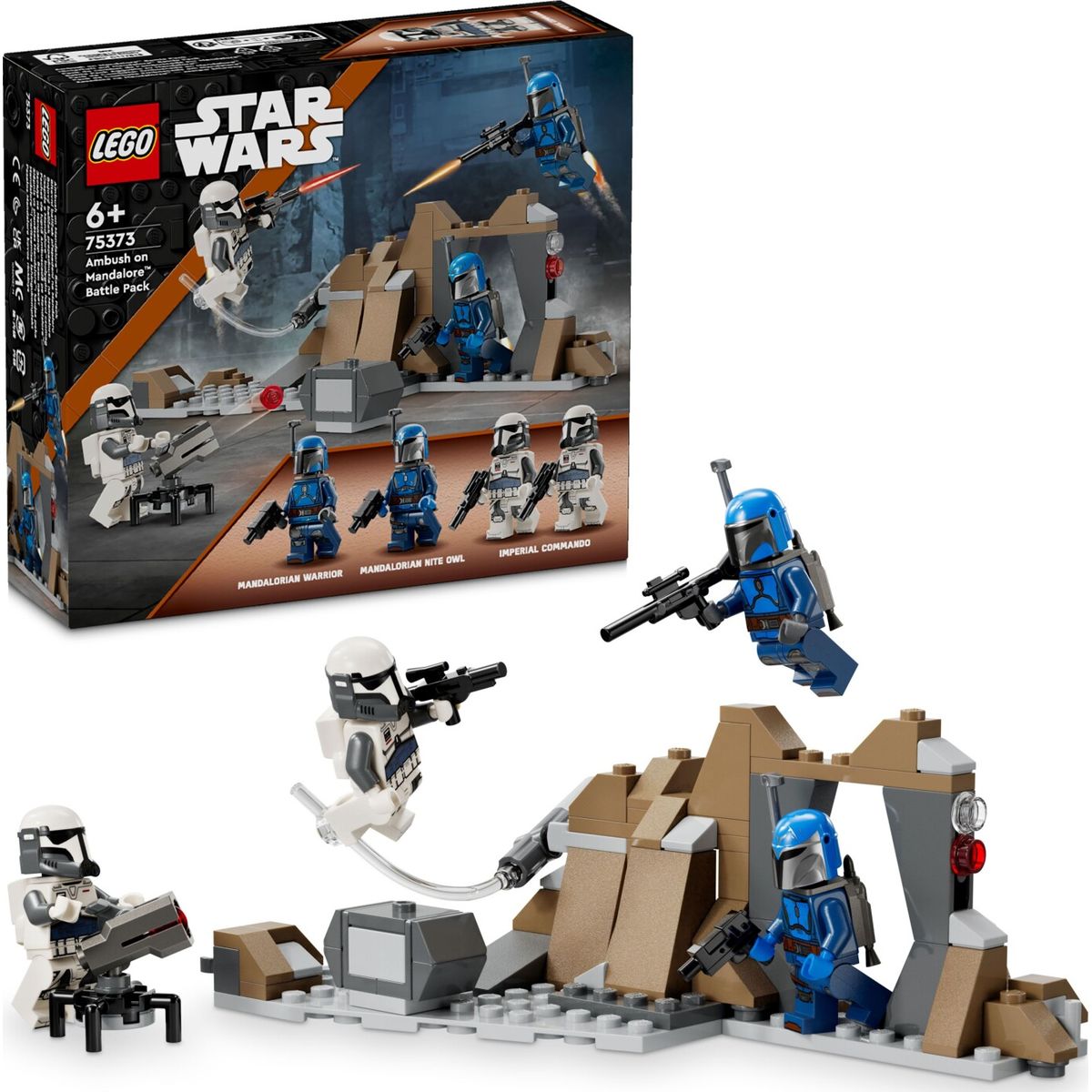 Lego Star Wars - Battle Pack Med Bagholdet På Mandalore - 75373