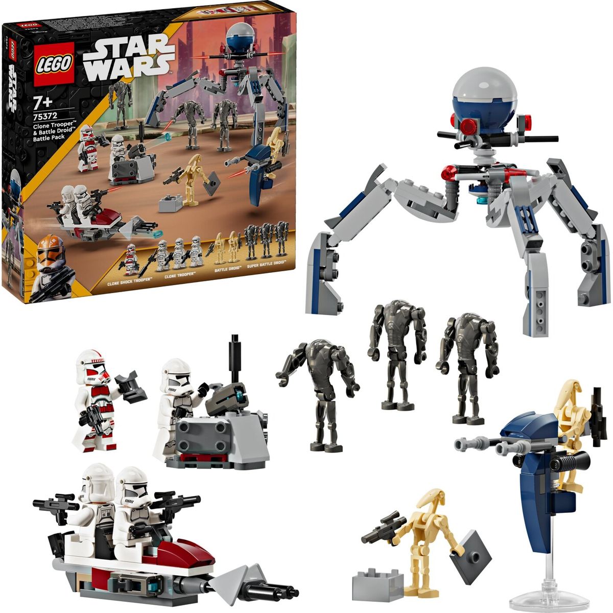 Lego Star Wars - Battle Pack Klonsoldater Og Kampdroider - 75372