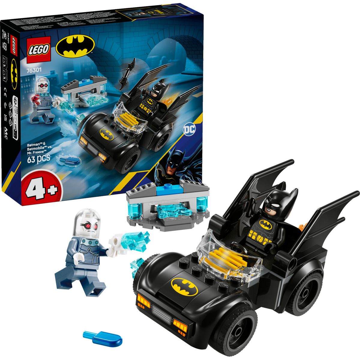 Lego - Super Heroes - Batman Og Batmobile Mod Mr. Freeze (76301)