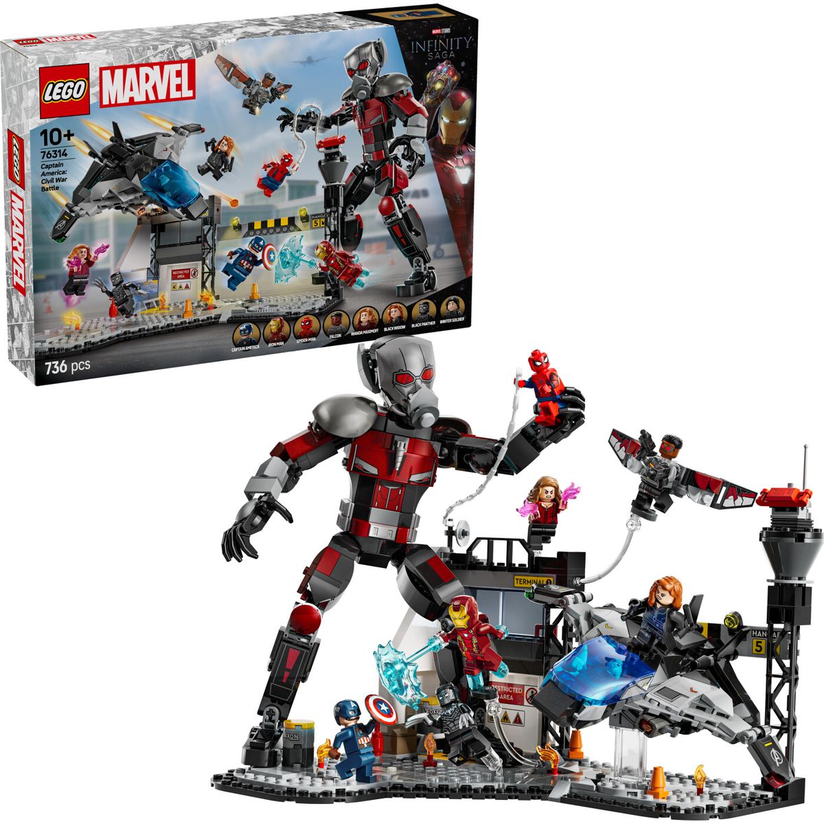 Lego Marvel - Captain America - Civil War Actionkamp - 76314