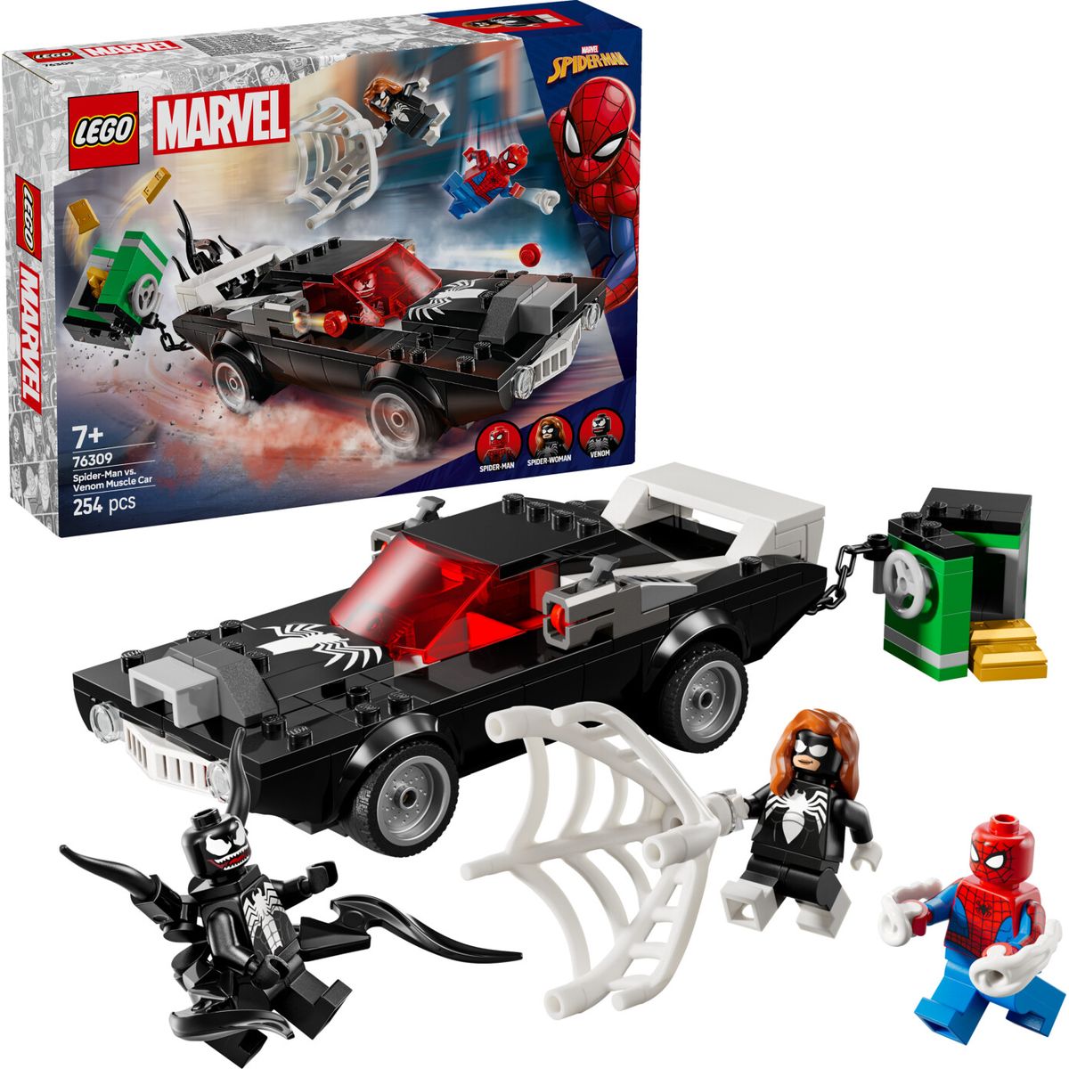 Lego Marvel Spiderman - Spider-man Mod Venom Muskelbil - 76309