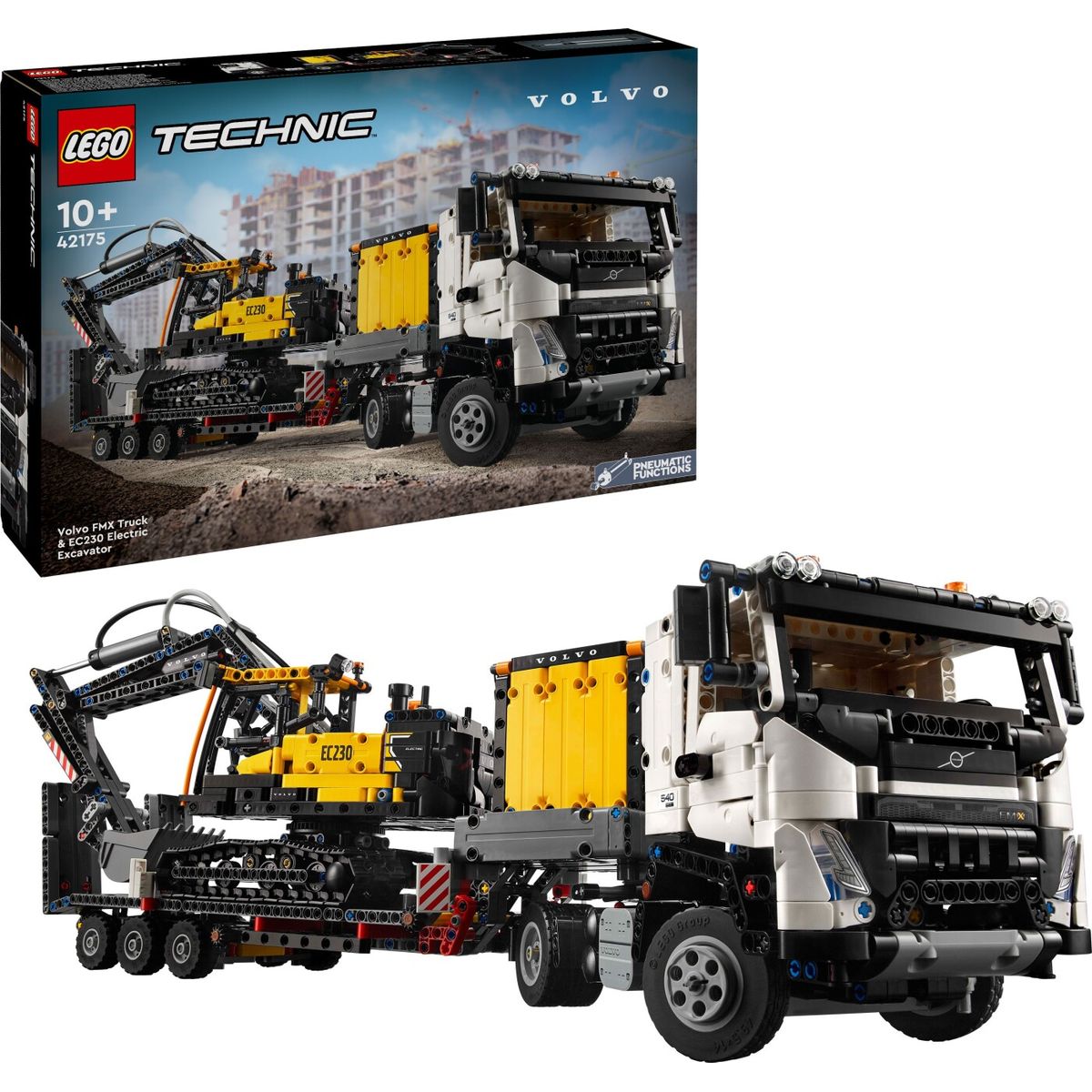 Lego Technic - Volvo Fmx Lastbil Og Ec230 Elektrisk Gravemaskine - 42175