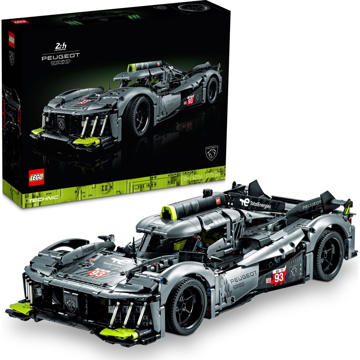 Lego Technic - Peugeot 9x8 24h Le Mans Hybrid Bil - 42156