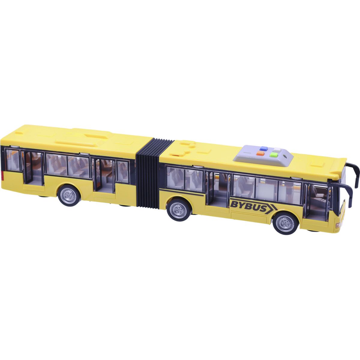 Legetøjsbus - Ledbus Med Lys Og Lyd - Gul - 44 Cm