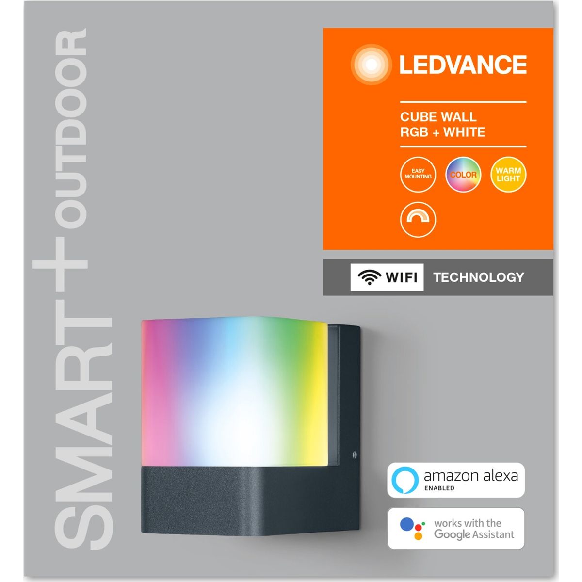 Ledvance - Smart+ Outdoor Cube Rgbw Wall Light - Wifi