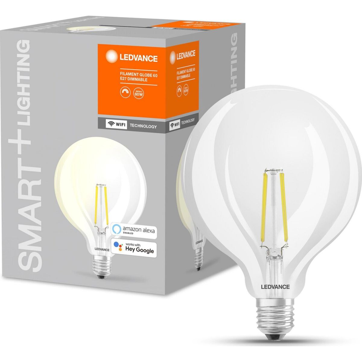 Ledvance - Smart+ Globe 60w/827 Klar Filament E27 Wifi