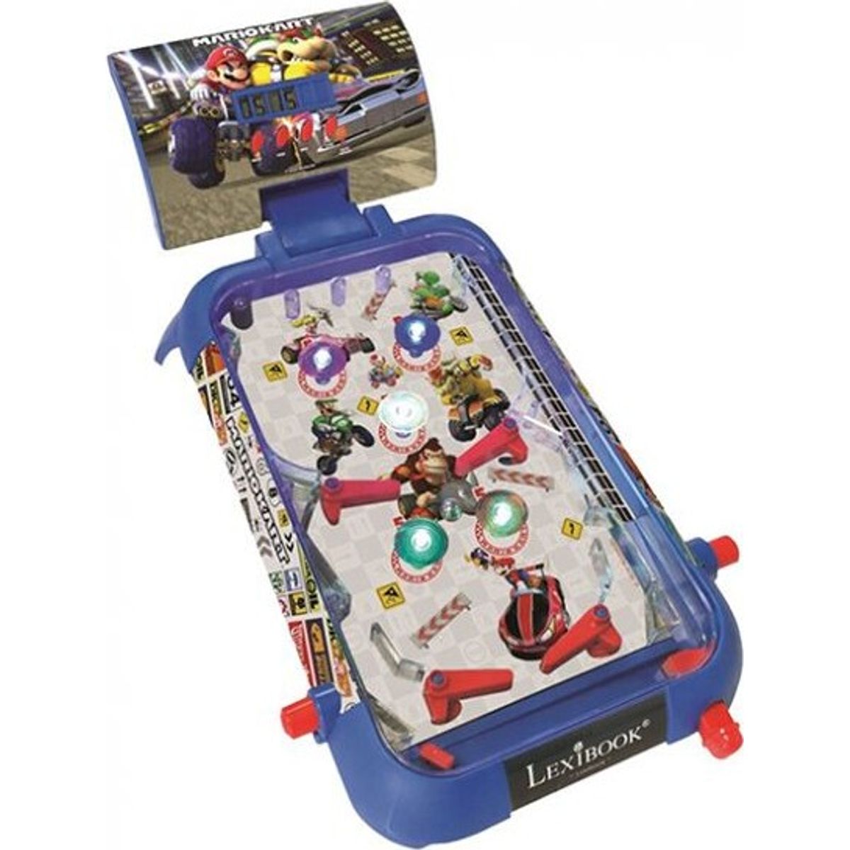 Mario Kart Pinball Spil - Med Lys Og Lyde - Lexibook