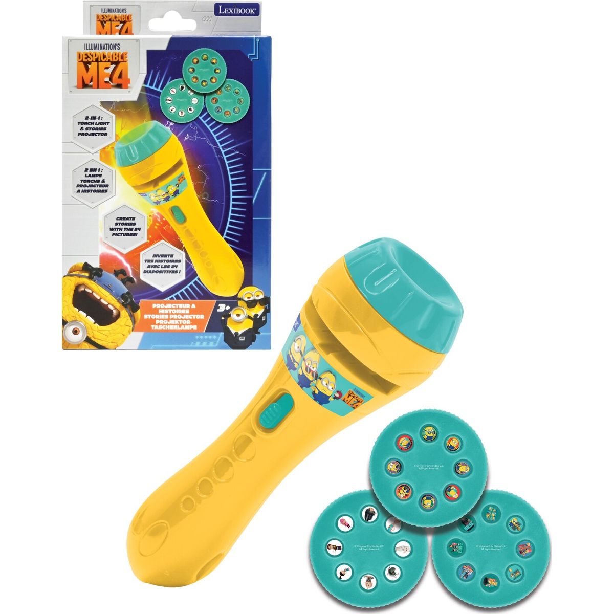 Lexibook - Minions Stories Projector And Torch Light - (ltc050des)