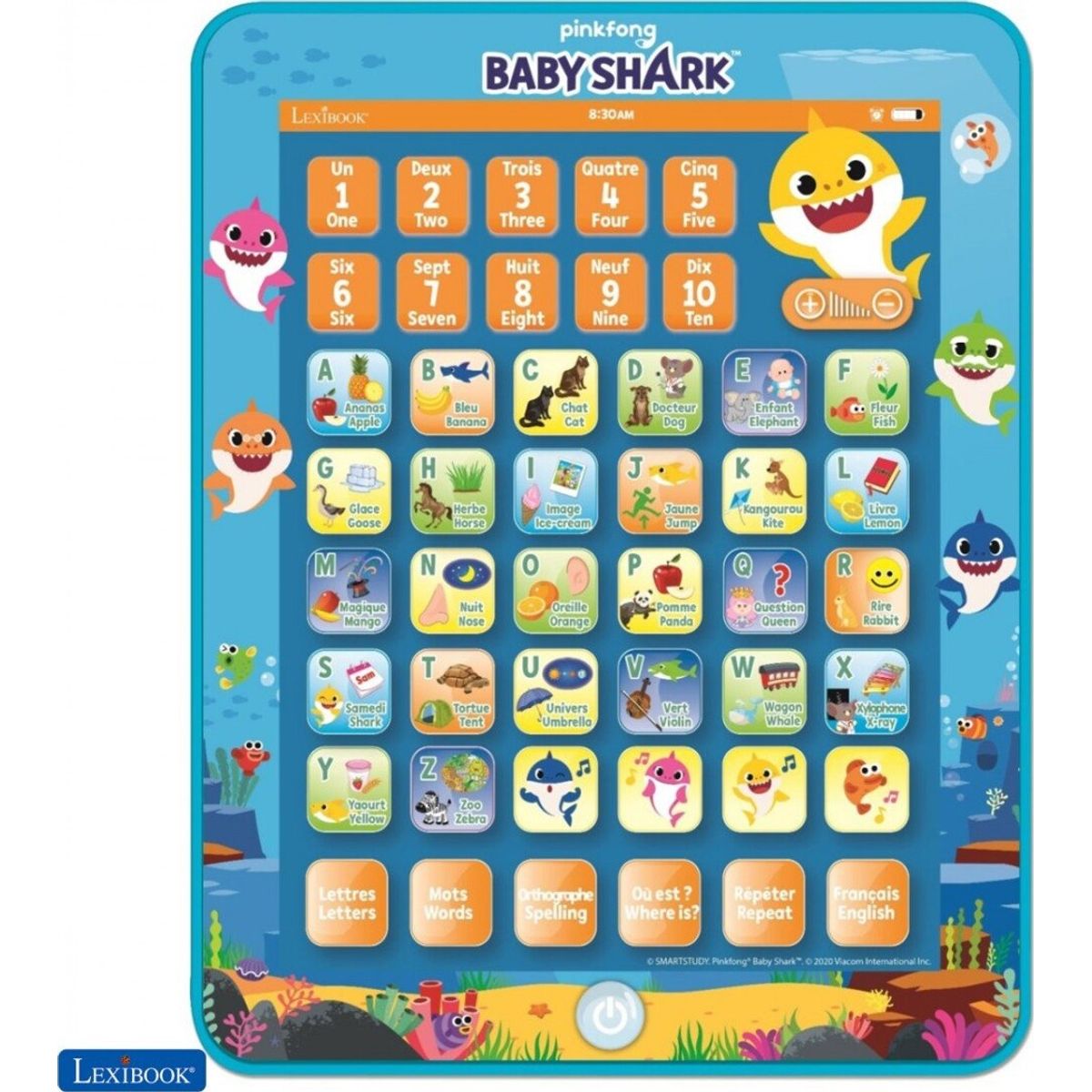 Tablet Legetøj - Baby Shark - Lexibook - Dansk