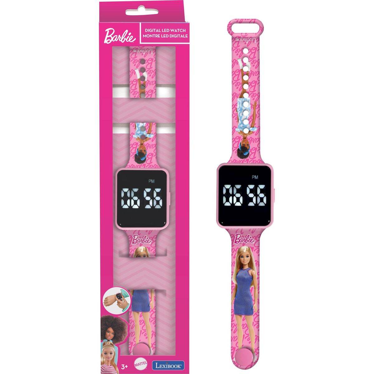 Lexibook - Barbie Led Digital Watch - (dmw060bb)