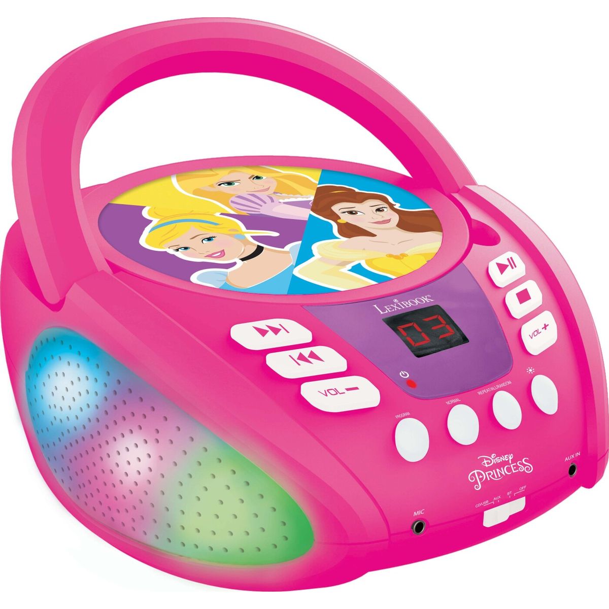 Lexibook - Disney Prinsesse - Bluetooth Cd Afspiller