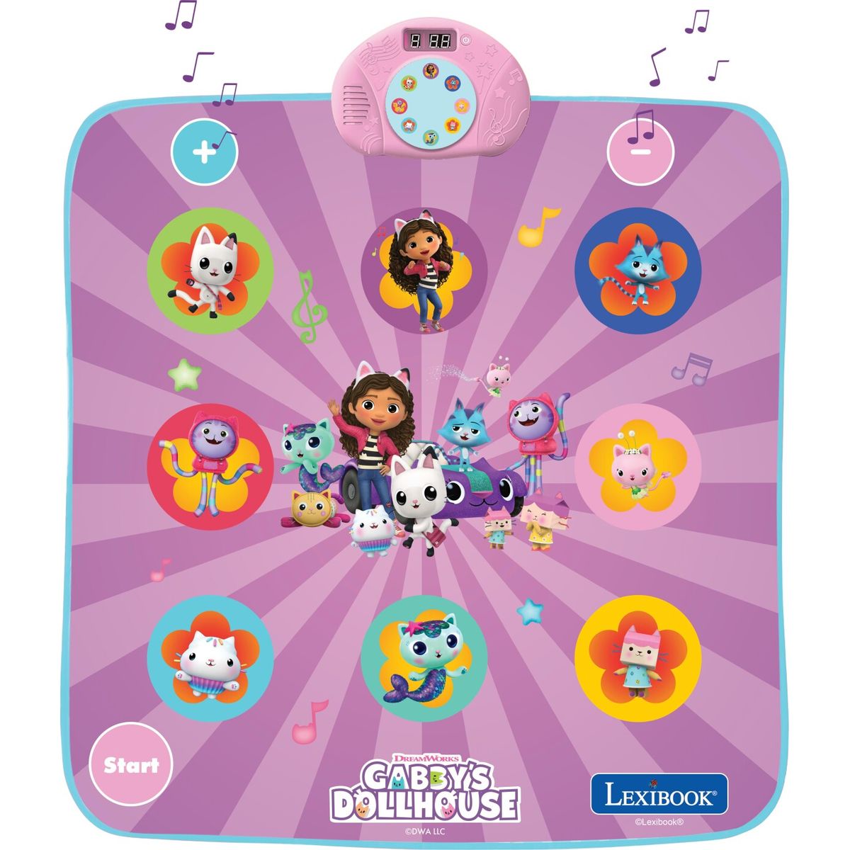 Lexibook - Electronic Dance Mat Gabby's Dollhouse - (dm10gdh)