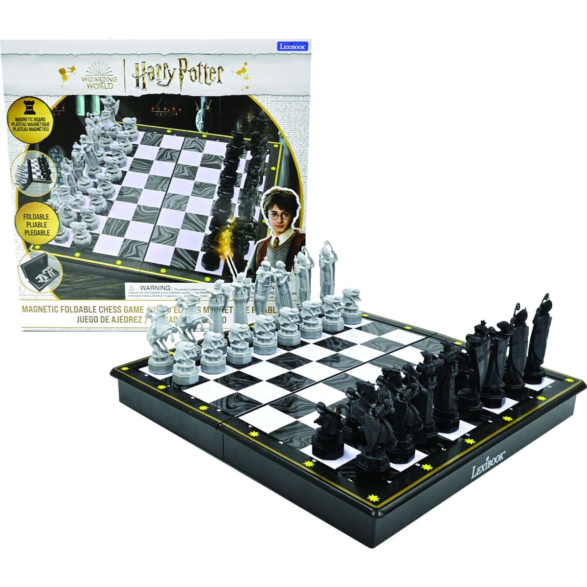 Lexibook - Harry Potter Magnetic Foldable Chess Game - (cgm300hp)