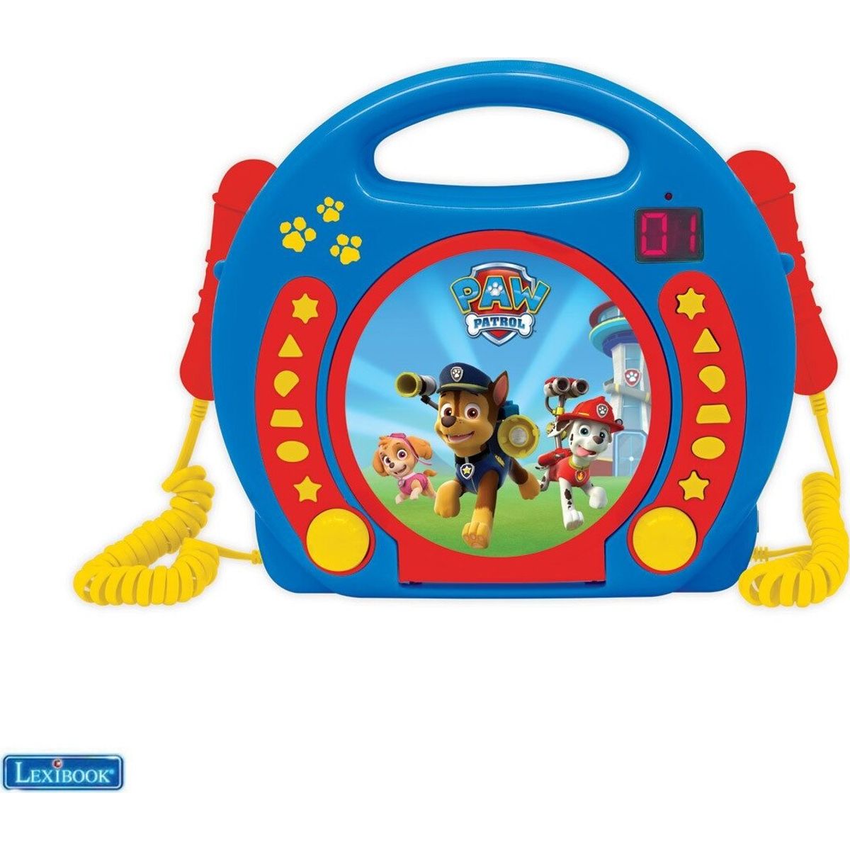 Paw Patrol Cd Afspiller Med Lys Med Mikrofoner - Lexibook