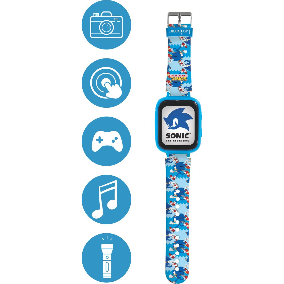 Lexibook - Sonic Kids Smartwatch Med 8gb Hukommelseskort Medfølger