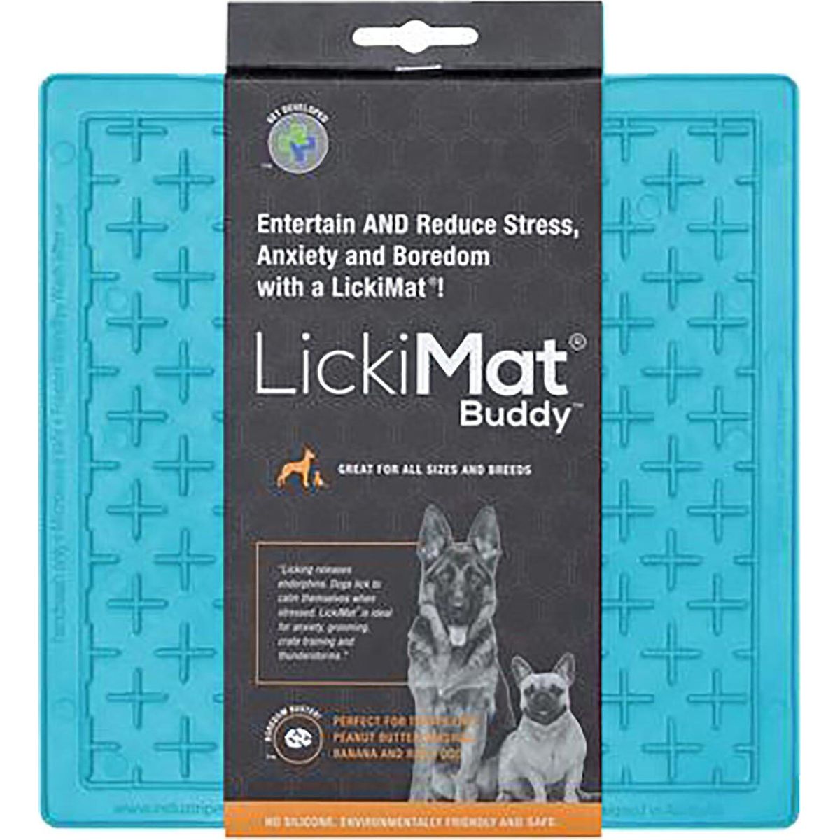 Lickimat - Slikkemåtte - Buddy Light Blue 20x20cm