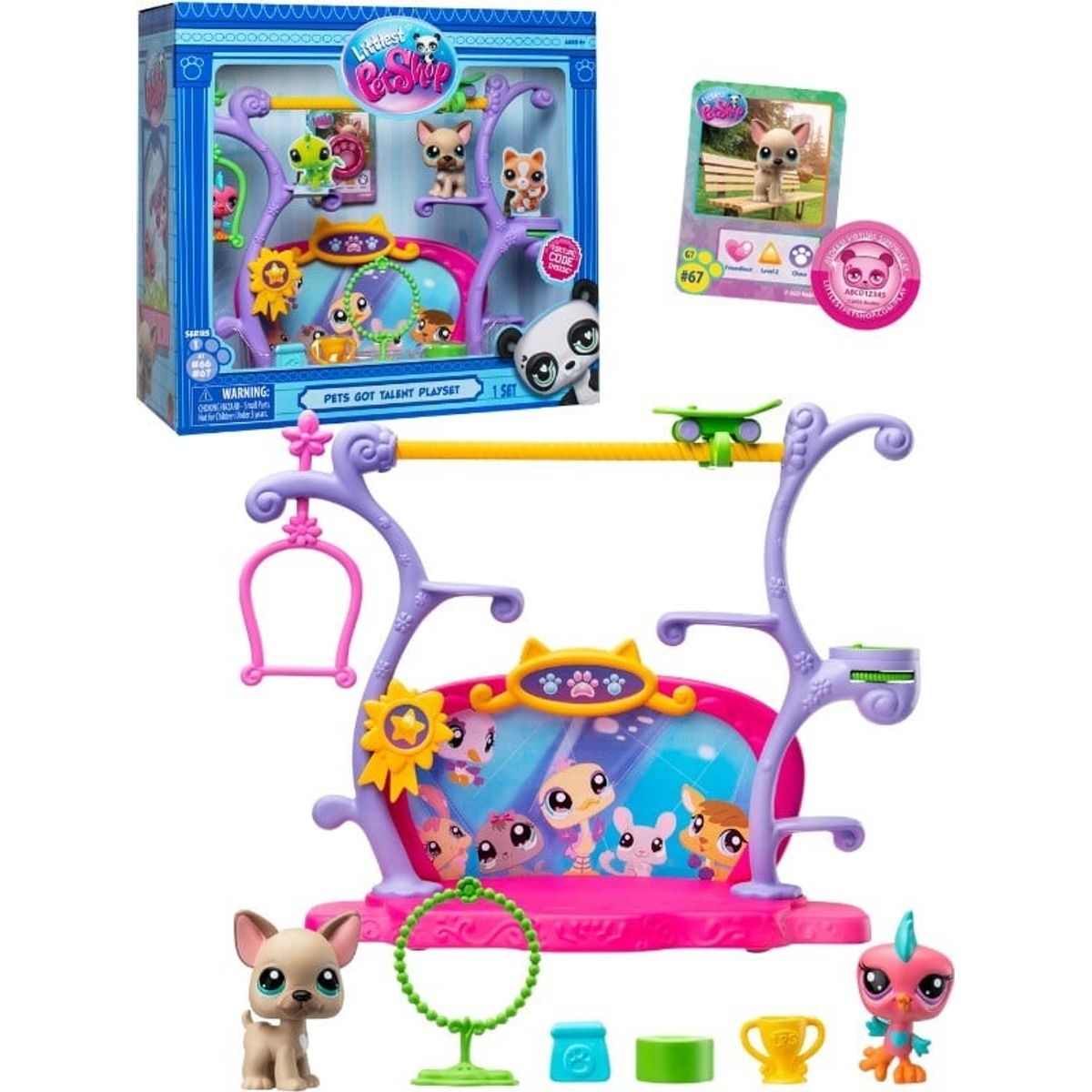 Littlest Pet Shop - Pets Got Talent Legesæt Med 2 Figurer