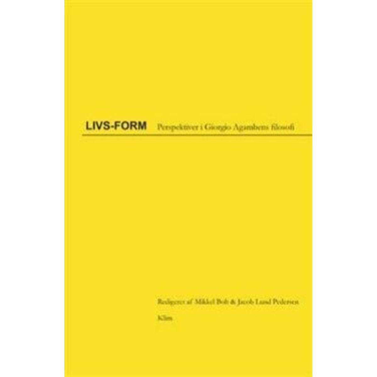 Livs-form - Mikkel Bolt - Bog