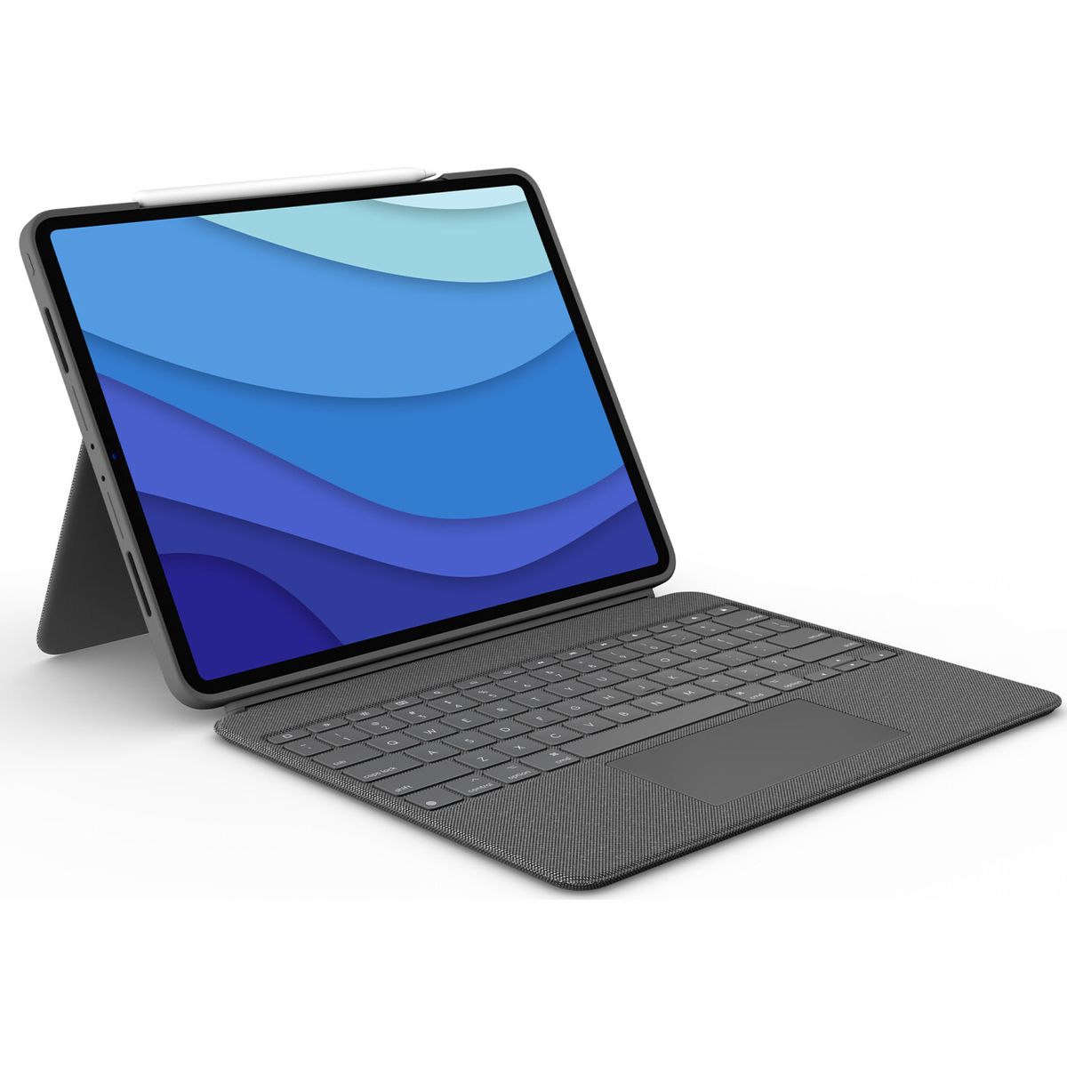 Logitech - Combo Touch Tastatur Cover Til Ipad Pro 12,9" - Grå