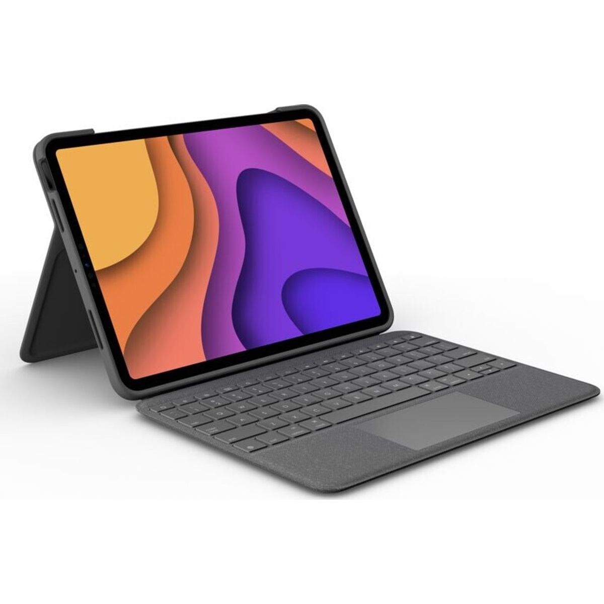 Logitech - Ipad Air 4 Cover - Folio Touch Med Tastatur - Grå