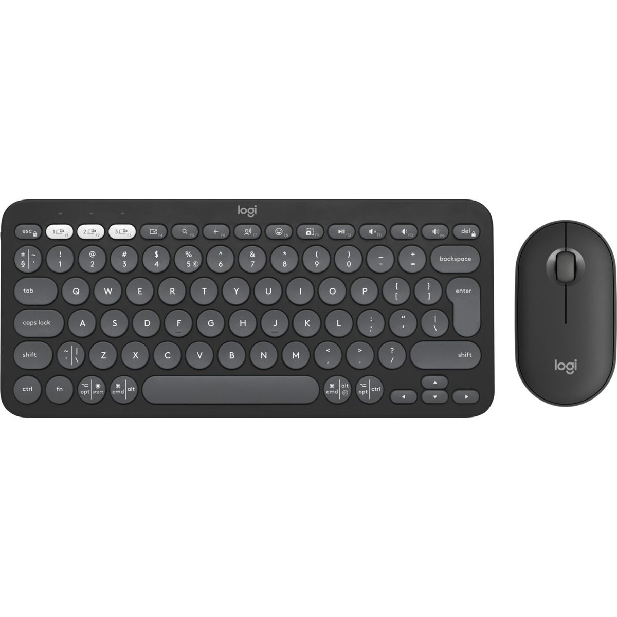 Logitech - Pebble 2 Combo - Tonal Graphite