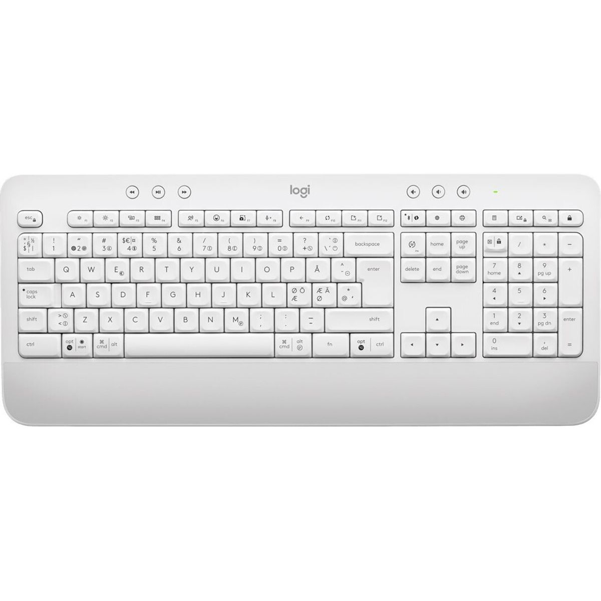 Logitech Signature K650 - Trådløst Tastatur - Hvid - Nordisk