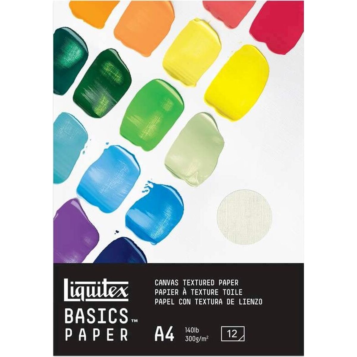 Liquitex - Basics Paper - Akryl Papir - A4 - 300 G - 12 Ark - 4602004