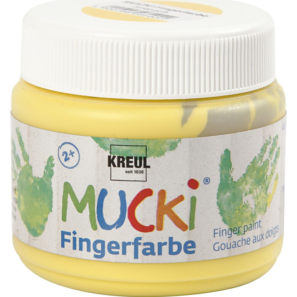 Mucki Fingermaling - Gul - 150 Ml